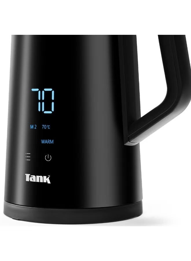 Tank Safe Touch Smart Kettle, 1.7L Capacity, 1850 Watts, Black, Y6261SE - Image 2